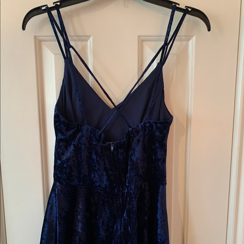 Velvet spaghetti strap dress - Picture 3 of 5